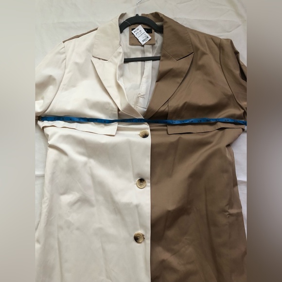 AKIRA TWO TONE FALL SEASON TRENCH COAT SIZE: XL - Picture 7 of 12